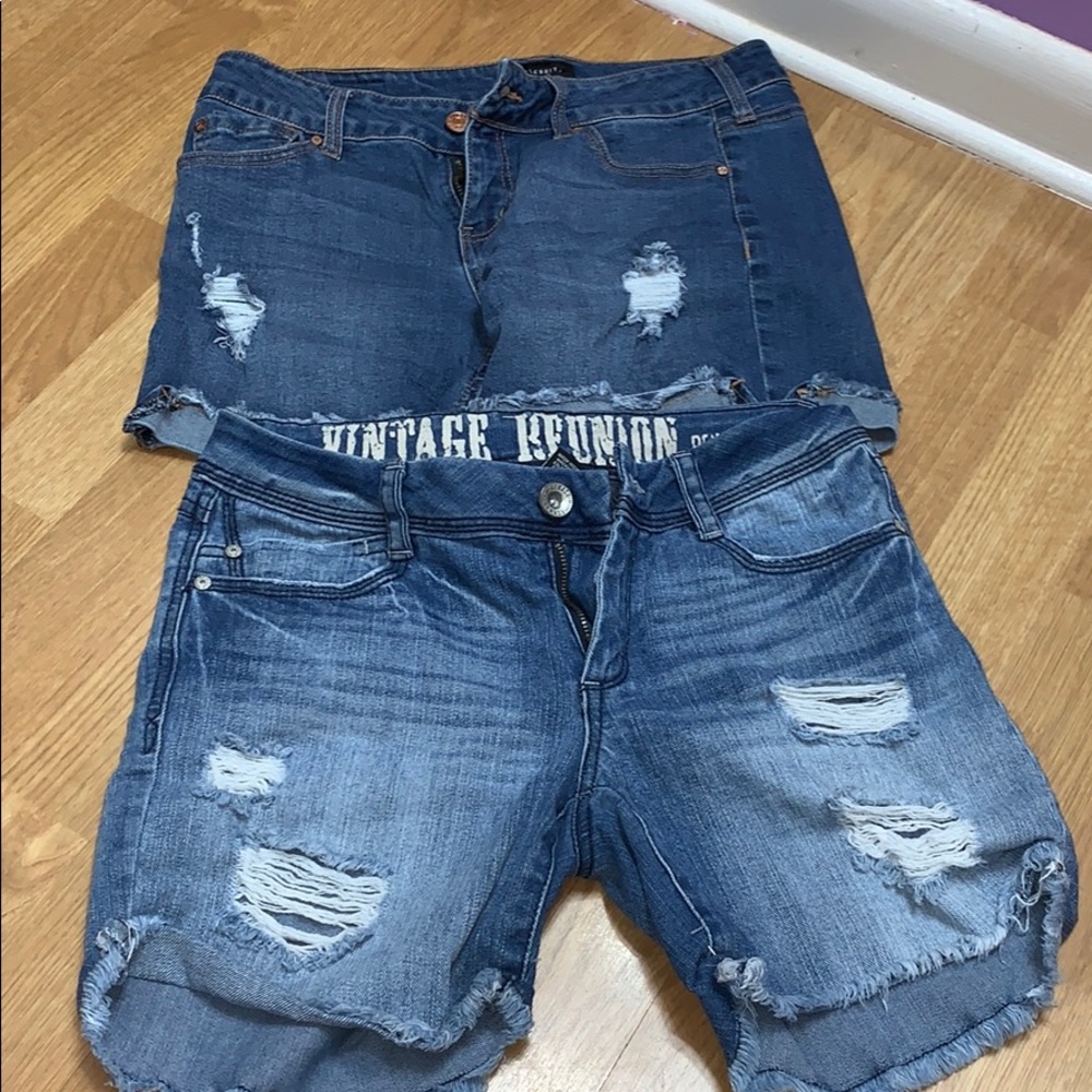 Bundle of 2 denim shorts